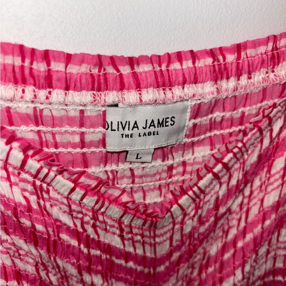 🩷Olivia James Bridget Country Plaid Pink Midi Dress - Picture 5 of 8